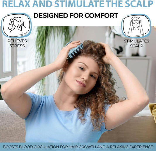 Silicone Scalp Scrubber for Healthy Hair Growth