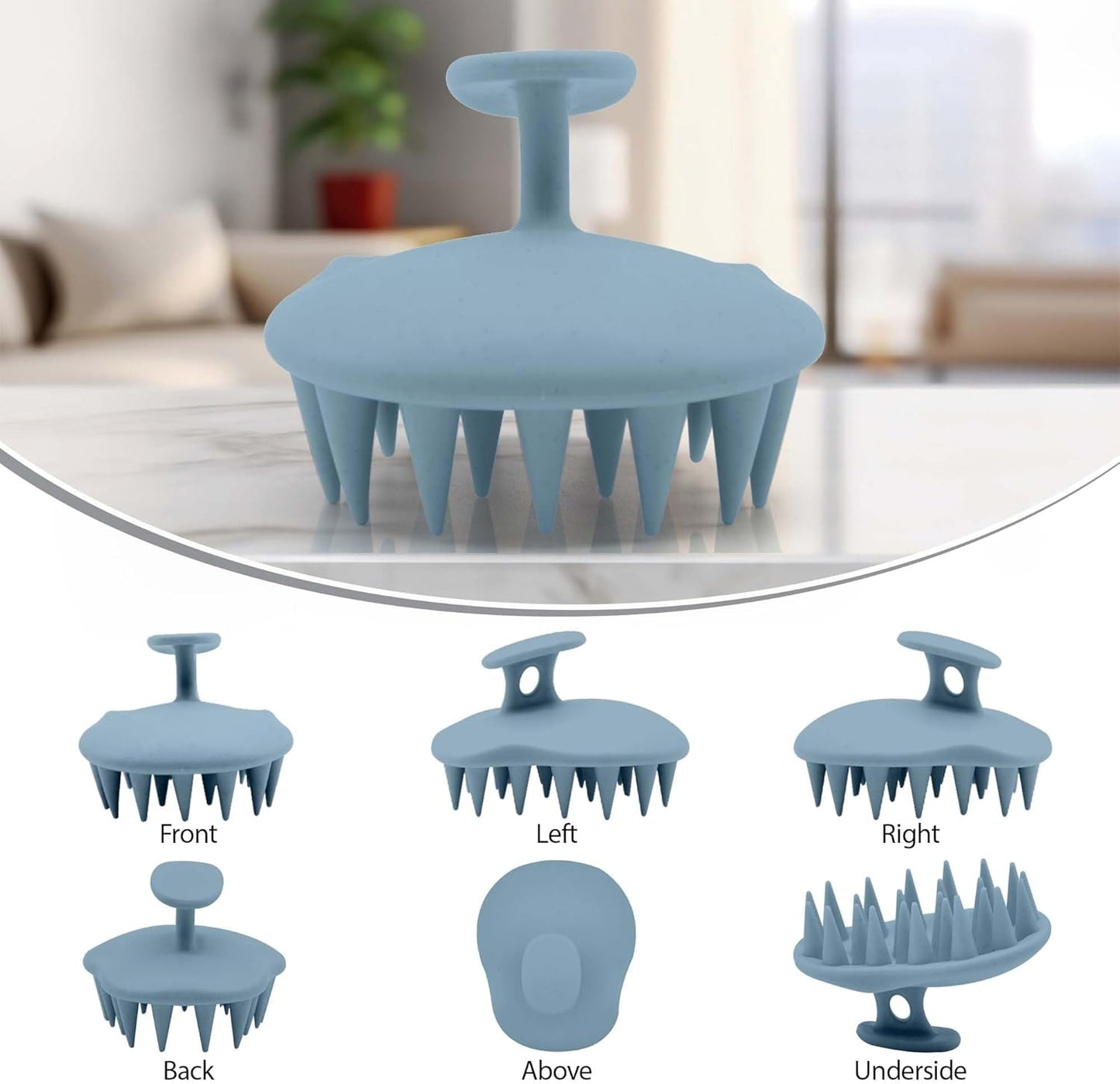 Silicone Scalp Scrubber for Healthy Hair Growth